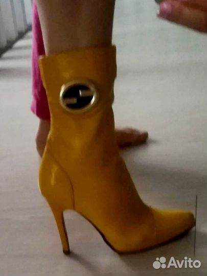 Ботильоны кожаные 37