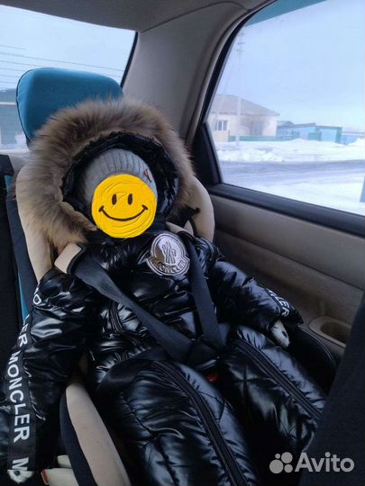 Зимний детский комбинезон Moncler 1-1.5 года