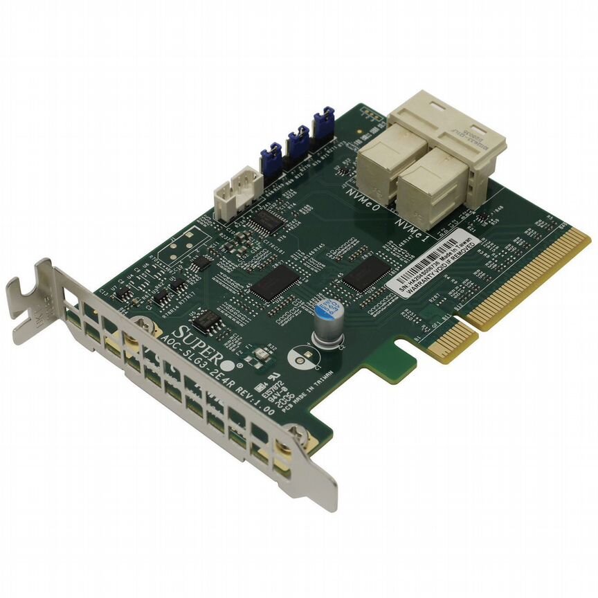 [AOC-SLG3-2E4R] Контроллер Supermicro Aoc-Slg3-2e4r Pci-E8x