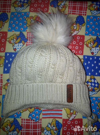 Зимняя шапка детская р. 42 для мальчика и девочки