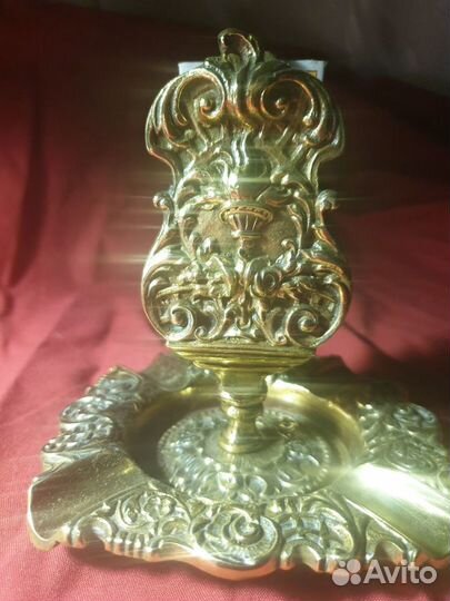 Пепельница-спичечница, бронза