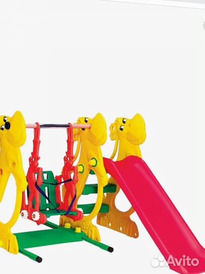 Детская горка и качели