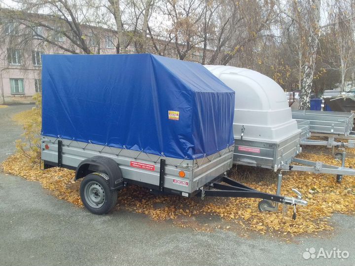 Прицеп Атлетик 2.5*1.5 метра, с тентом в комплекте