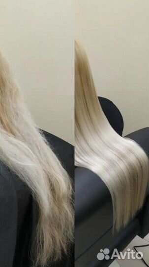 Реконструкция волос, кератин/ботокс/хв