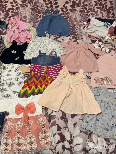 Летние вещи пакетом 74 80 на девочку