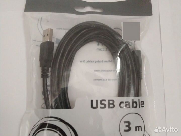 Кабель usb / micro usb 3 метра