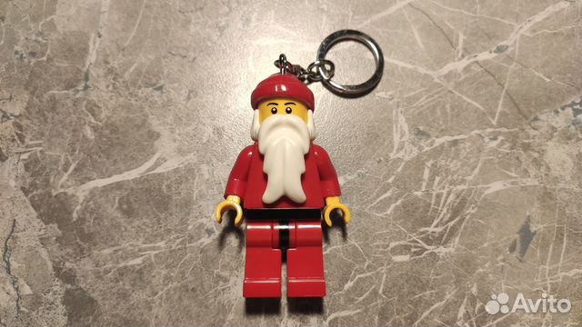 Lego брелок-фонарик Санта-Клаус