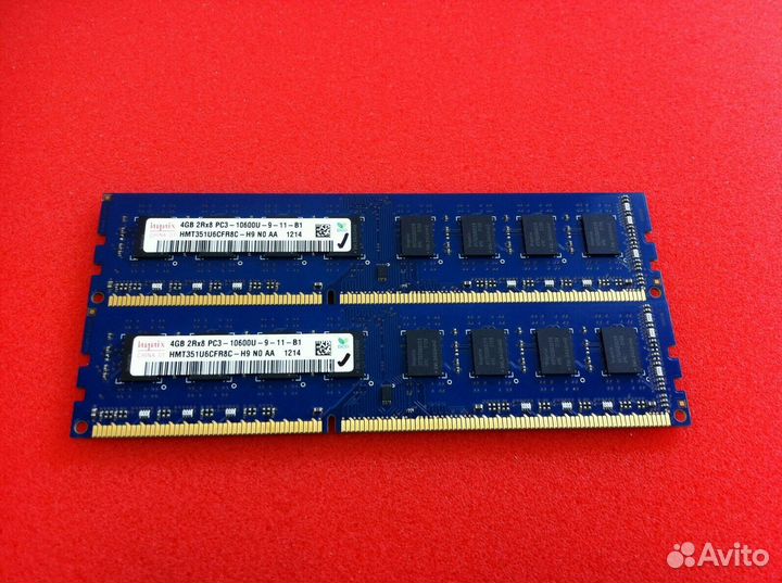 Hynix 8GB DDR3 2x4GB 1333 MHz PC3-10600U ддр3 1333