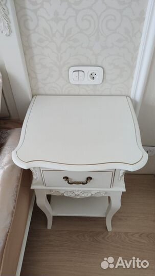 Тумбочка прикроватная из массива Прованс с 1ящиком