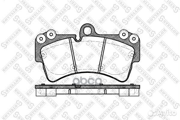1006 000B-SX 995 00 колодки дисковые п. VW Toua