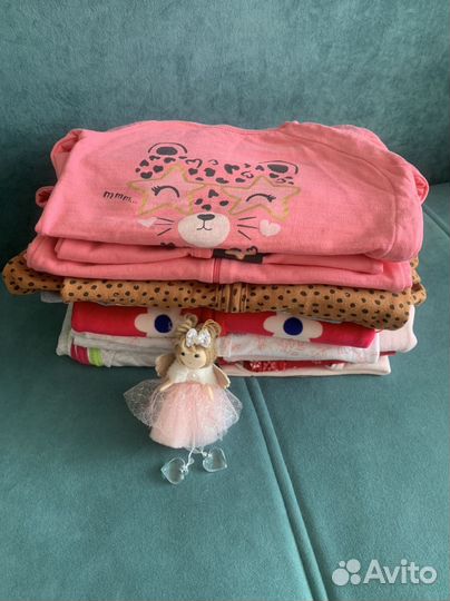 Вещи летние для девочки р.80 86 (сrockid)