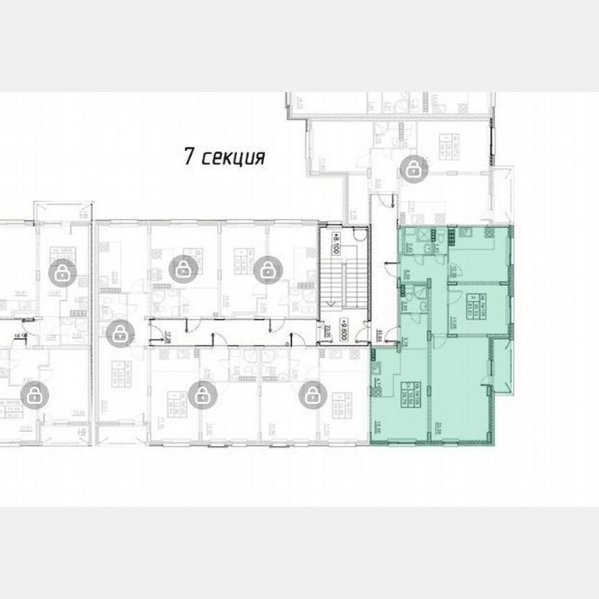 1-к. квартира, 26,8 м², 4/4 эт.