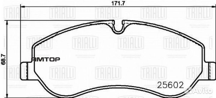 Trialli PF 1045 Колодки тормозные Ford Transit (13