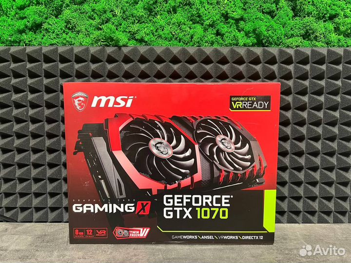 Видеокарта MSI GTX 1070 8gb Gaming X