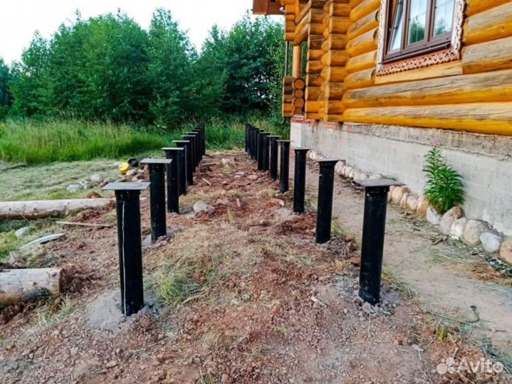 Винтовые сваи для забора