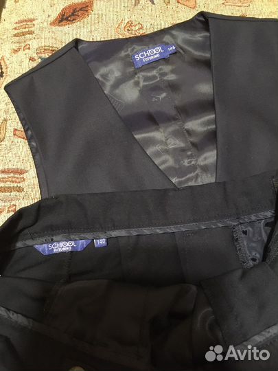 Костюм школьный темно- синий, классика
