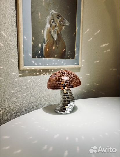 Интерьерное украшение диско гриб