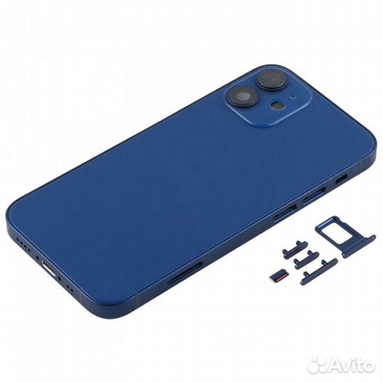 Корпус для iPhone 12 mini (синий) премиум копия