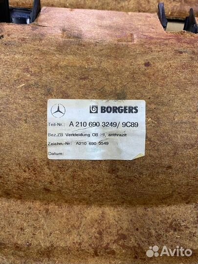 Полка салона задняя Mercedes W210 2.4 M112 2000