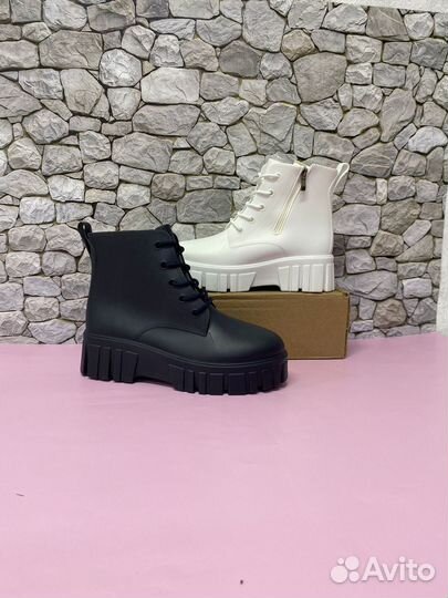 Резиновые сапоги женские на платформе