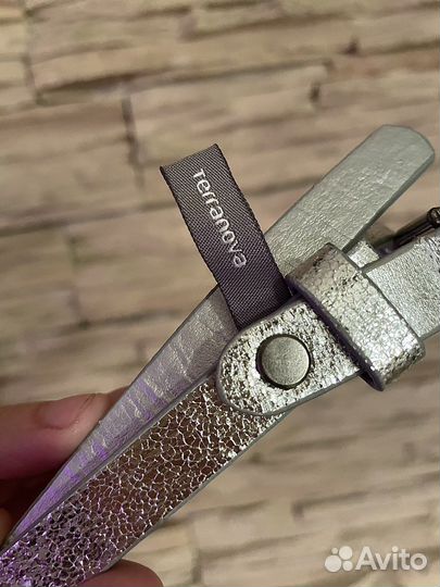 Женский ремень Terranova (серебро) 108см