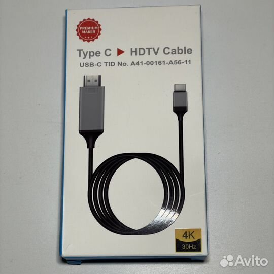 Кабель переходник Type-C на hdmi 4K 30Hz