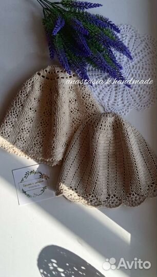 Шапка летняя женская ручной работы