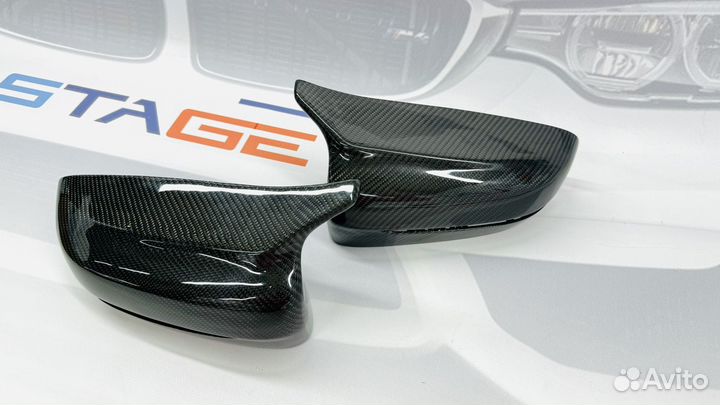 Накладки зеркал BMW G14 G15 G16 в стиле M8 карбон