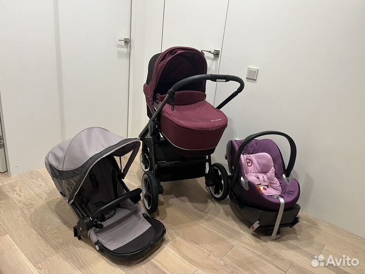 Коляска cybex 3 в 1 + база изофикс