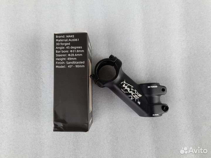 Вынос wake 90мм под руль 31,8мм угол 45