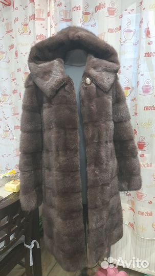 Шикарная норковая шуба р. 40-44