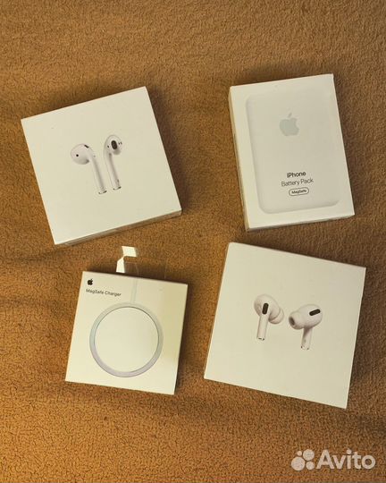 Magsafe Charger + наушники AirPods