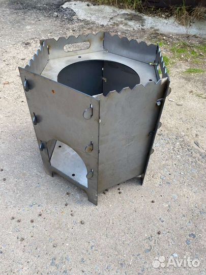 Печь для казана разборная мангал