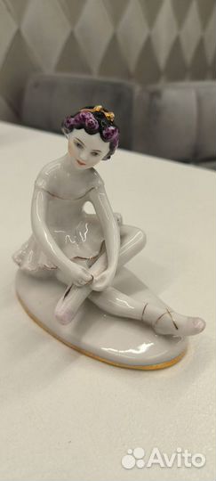 Фарфоровая статуэтка балерина лфз
