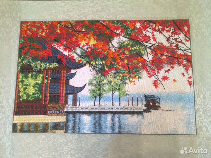 Картина нитками Китай