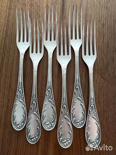 Столовые приборы мельхиор Старое Пламя, СССР