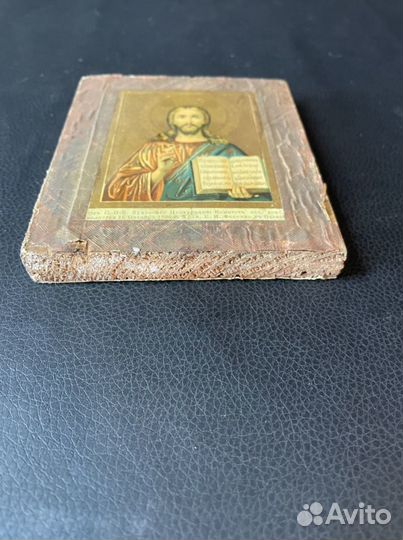 Икона старинная Спас