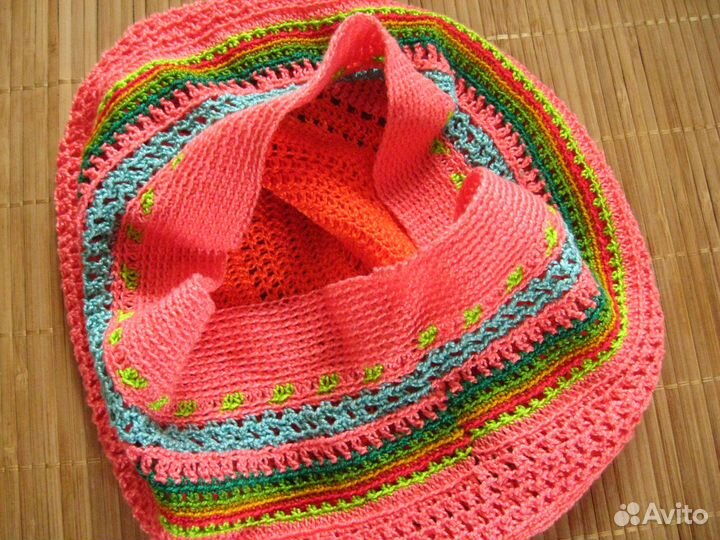 Хлопковая новая вязаная шапочка. Этника, бохо