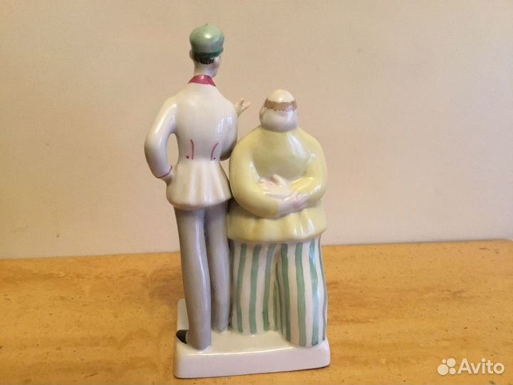 Статуэтка « Толстый и Тонкий» Фарфор 60х СССР Киев