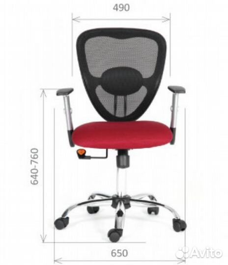 Офисное новое кресло Chairman 451 серое