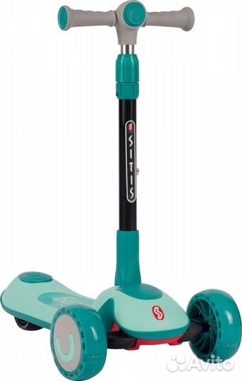 Самокат трехколесный sitis Hippo зелено-черный Vol