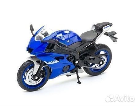 Welly модель мотоцикл Yamaha YZF-R6 синий 12856