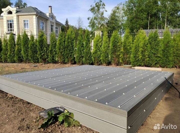 Террасная доска дпк крупный вельвет