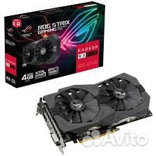 Видеокарта Asus rog strix rx560 4g OC Gaming