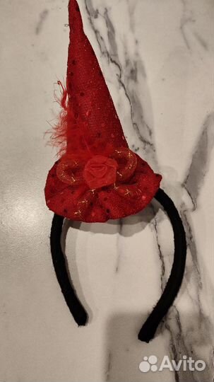 Ободок шляпка ведьмы 2шт