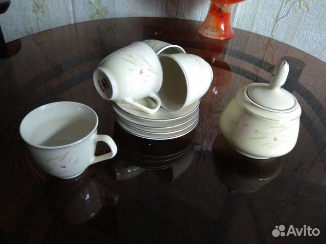 Сервиз кофейный, новый, Китайский на 4 персон