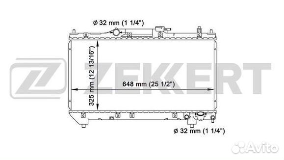 Радиатор охлаждения двигателя Toyota Avensis (T220