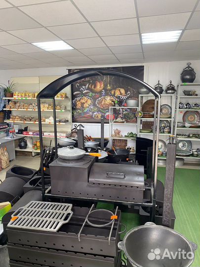 Мангал с навесом