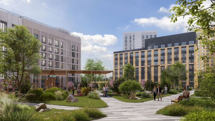 2-к. квартира, 67,1 м², 4/16 эт.