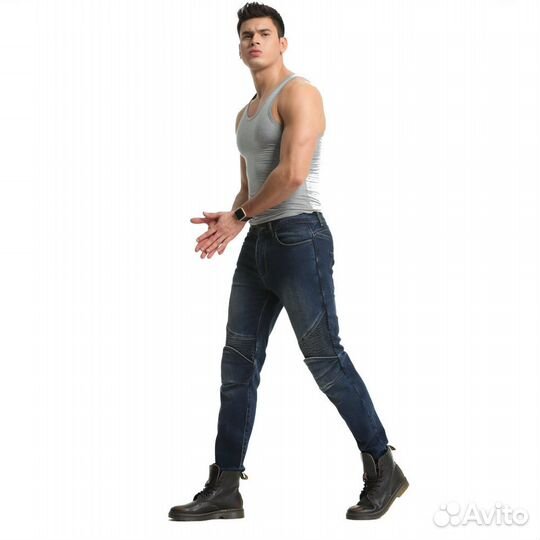 Мотоджинсы мужские